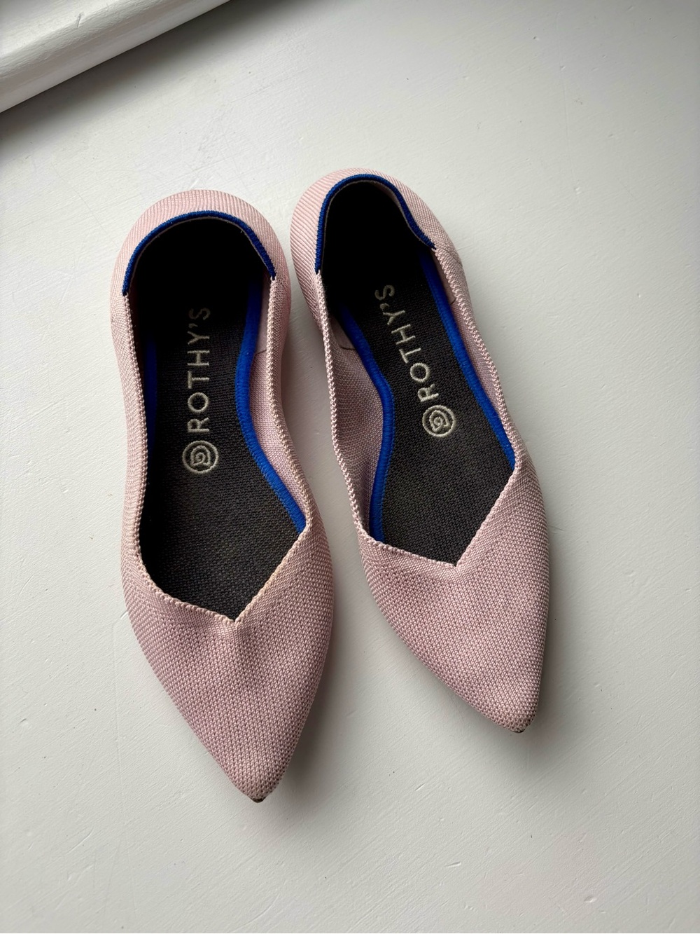 Women’s Rothy's Slip-On Flats in Blush Pink
